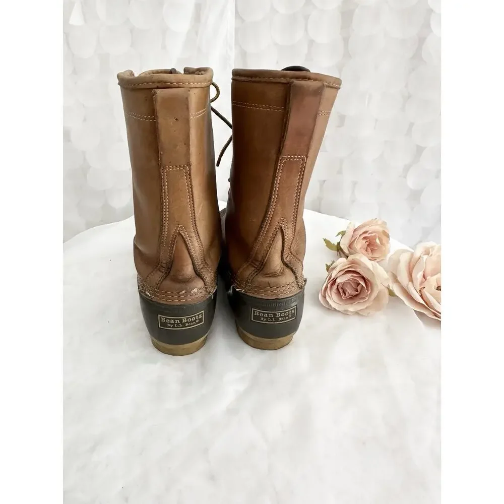 LL Bean Gore Tex Thinsulate Duck Boots Men 10 M Brown Hunting